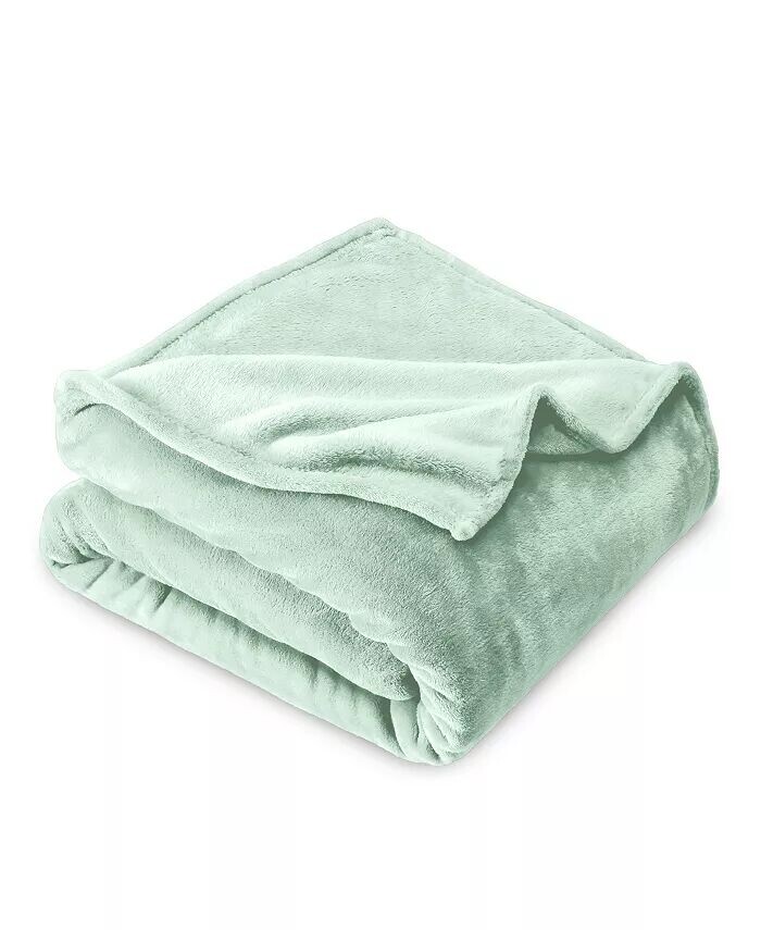 

Флисовое микроплюшевое одеяло Bare Home, зеленый