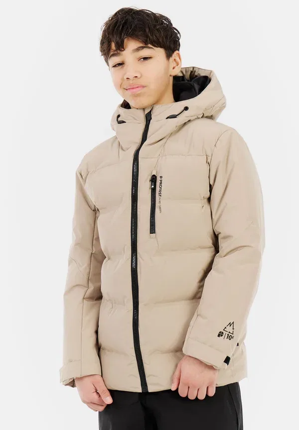 Куртка сноубордическая Protest Tumber jr snowboard jacket, бамбуково-бежевый — фото 2