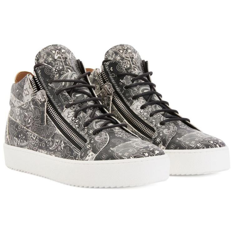 GZ Kriss Mid-Top Skateboard Shoes Мужские Черные Giuseppe Zanotti — фото 2