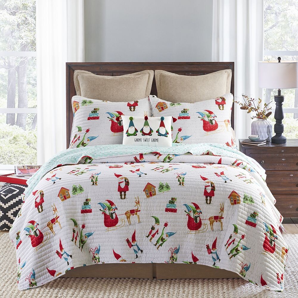 

Levtex Home Gnome Holiday Одеяло или накидки, белый