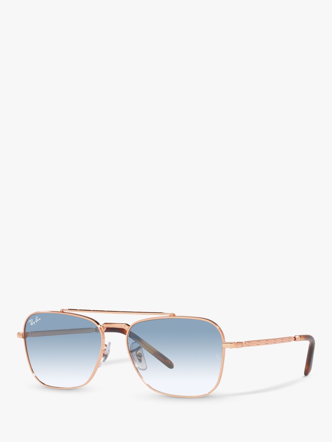 

Ray-Ban RB3636 Квадратные солнцезащитные очки унисекс New Caravan, розовое золото/синий градиент
