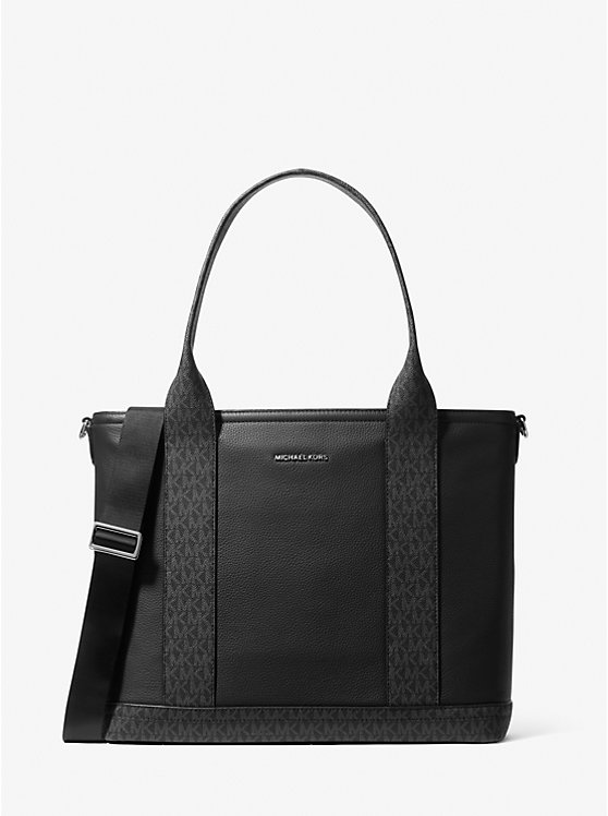 

Сумка-Тоут Hudson из кожи с фирменным логотипом Michael Kors, черный