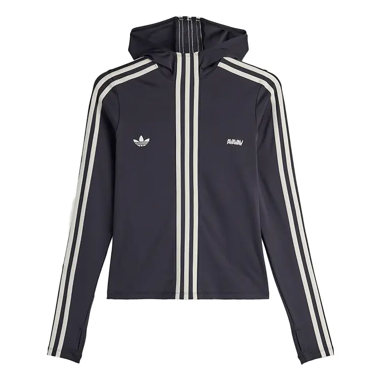Adidas Originals Толстовка с капюшоном Adidas X Avavav с тремя полосками, Black — фото 2