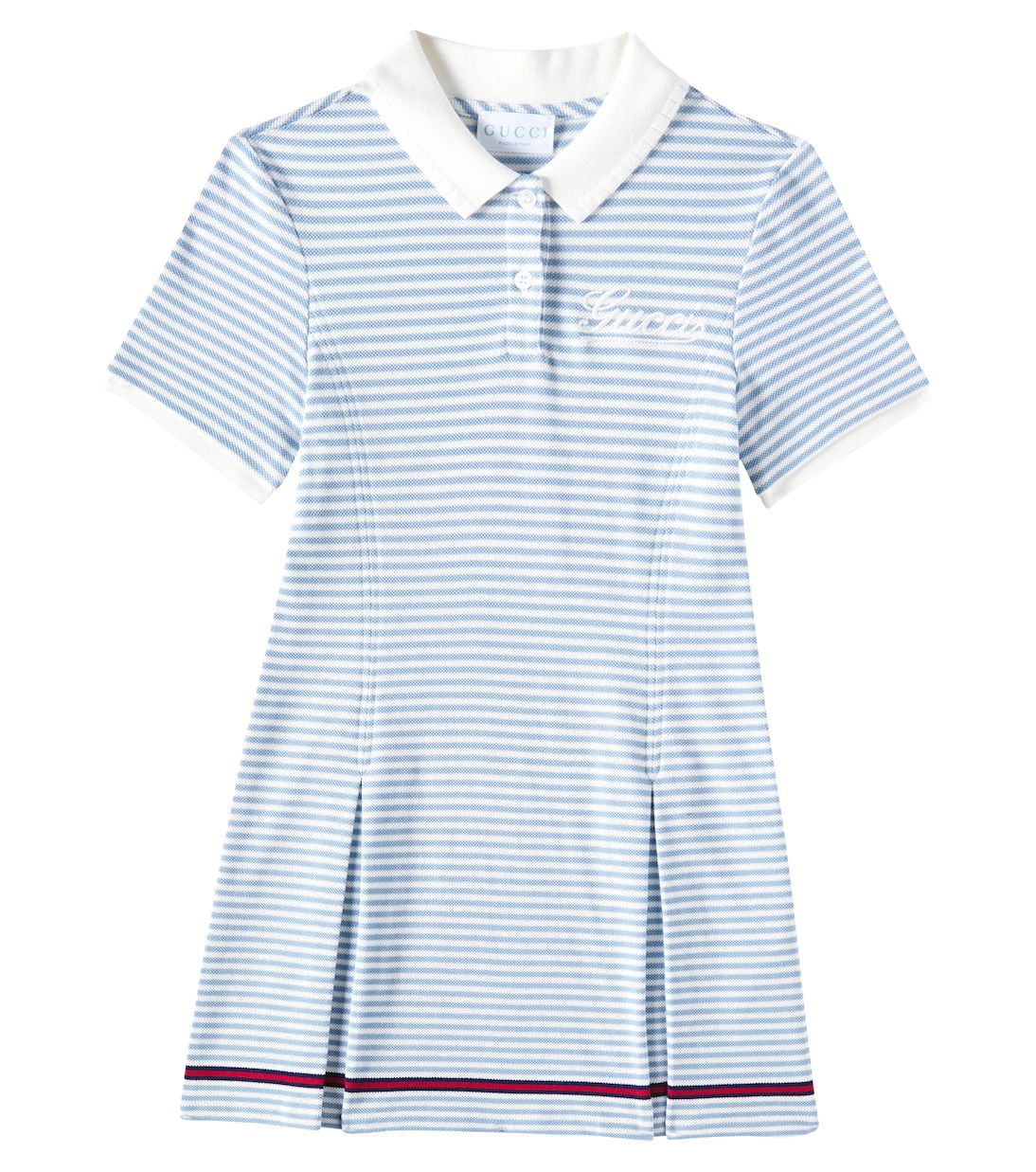 

GG хлопковое платье Gucci Kids, White/Azure/Mix