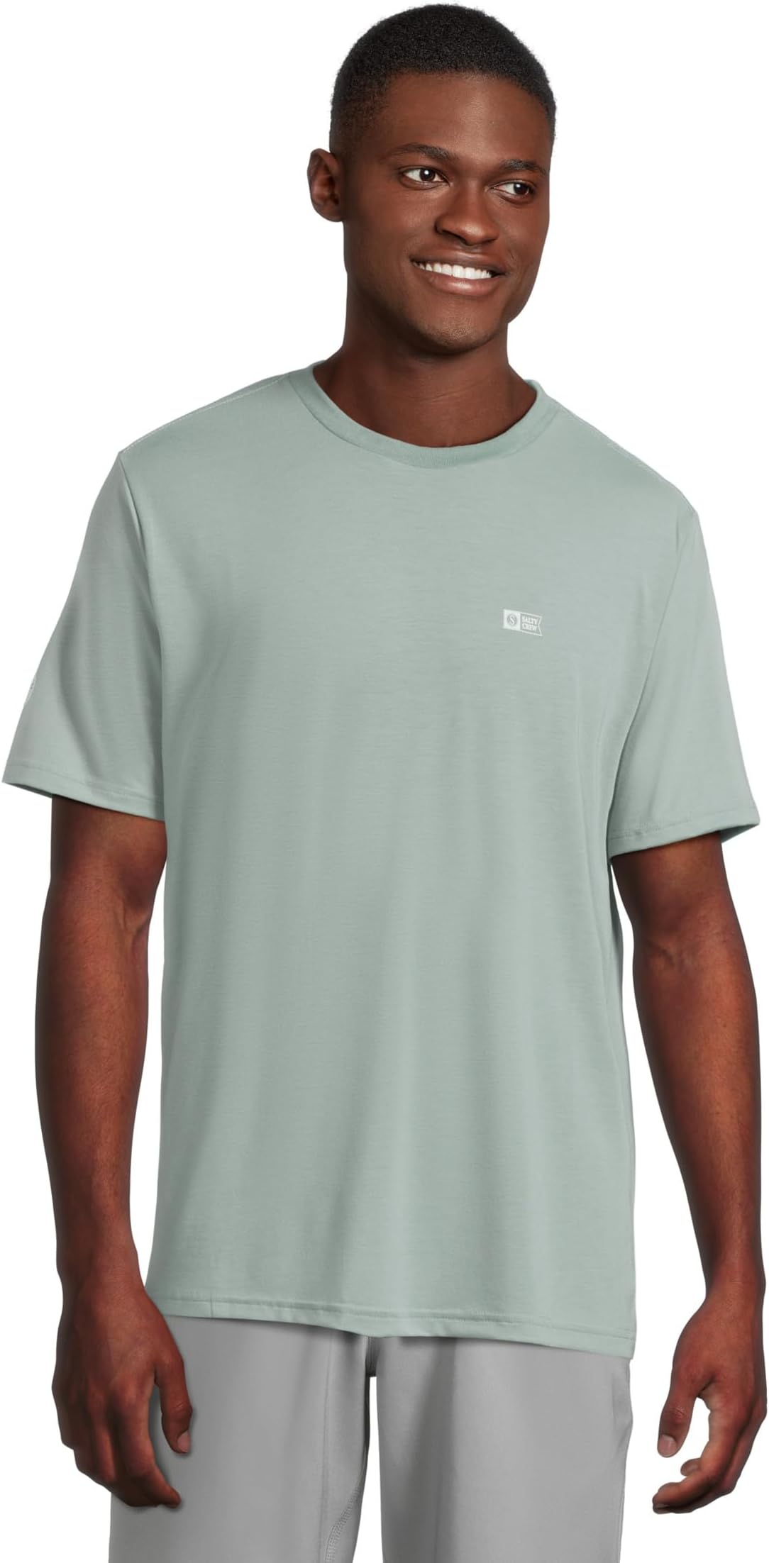 

Рубашка Salty Crew Alpha Crossover Short Sleeve Shirt, цвет Deep Sea