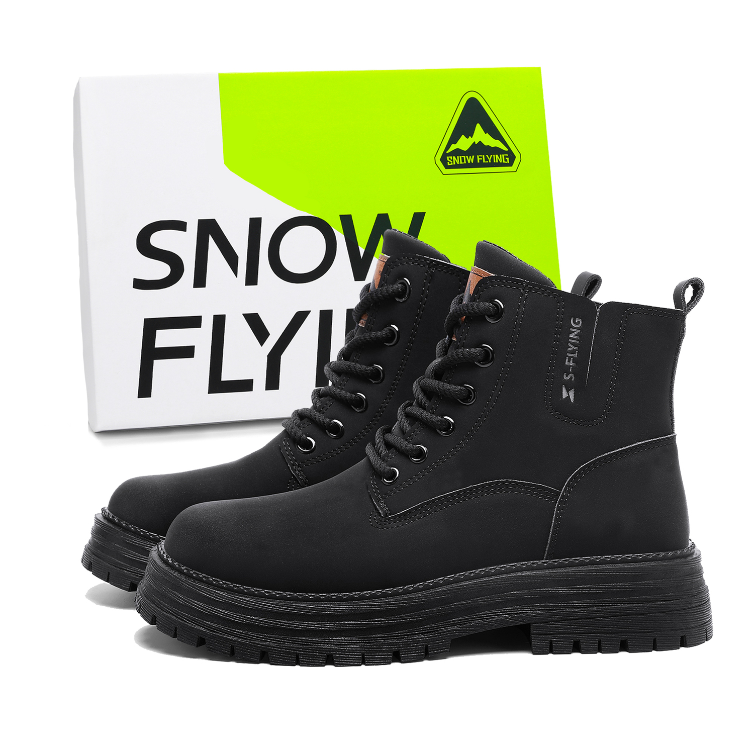 

SNOW FLYING Зимние тактические ботинки коллекции Crew Martin Boot мужские - Black Warrior, цвет Black Warrior[Box]