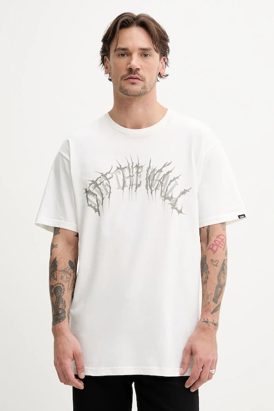 

Хлопковая футболка Vans, белый