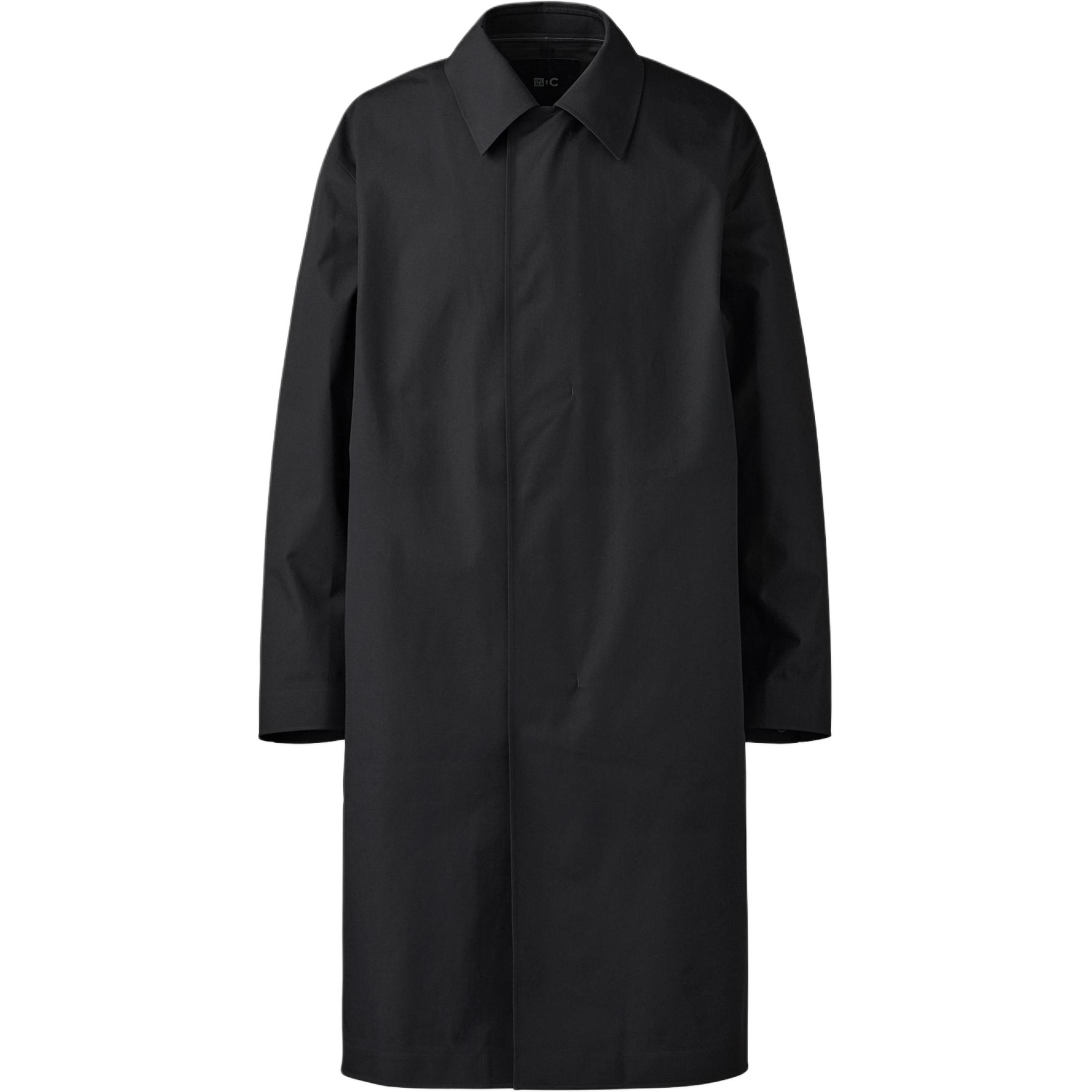 

UNIQLO Пальто Clare Waight Keller C Collection SS25 мужское черное, Black