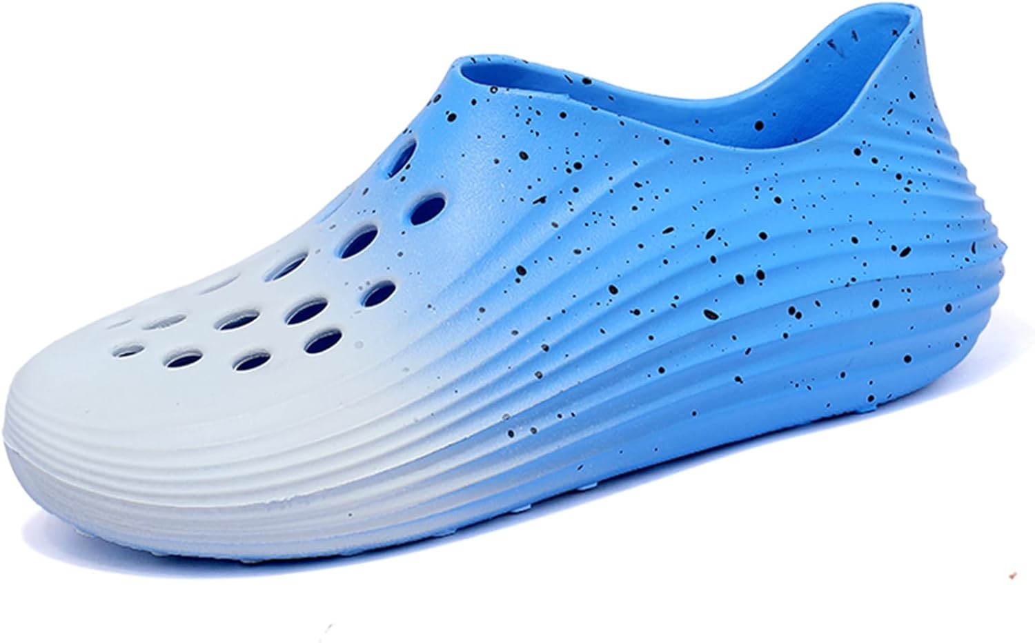 

Мужские слипоны из пены с вырезами, стиль Foam Runner, легкие, прочные, из материала EVA, дышащие, мягкие пляжные сандалии с вентиляцией для мужчин Inkuil, белый/черный