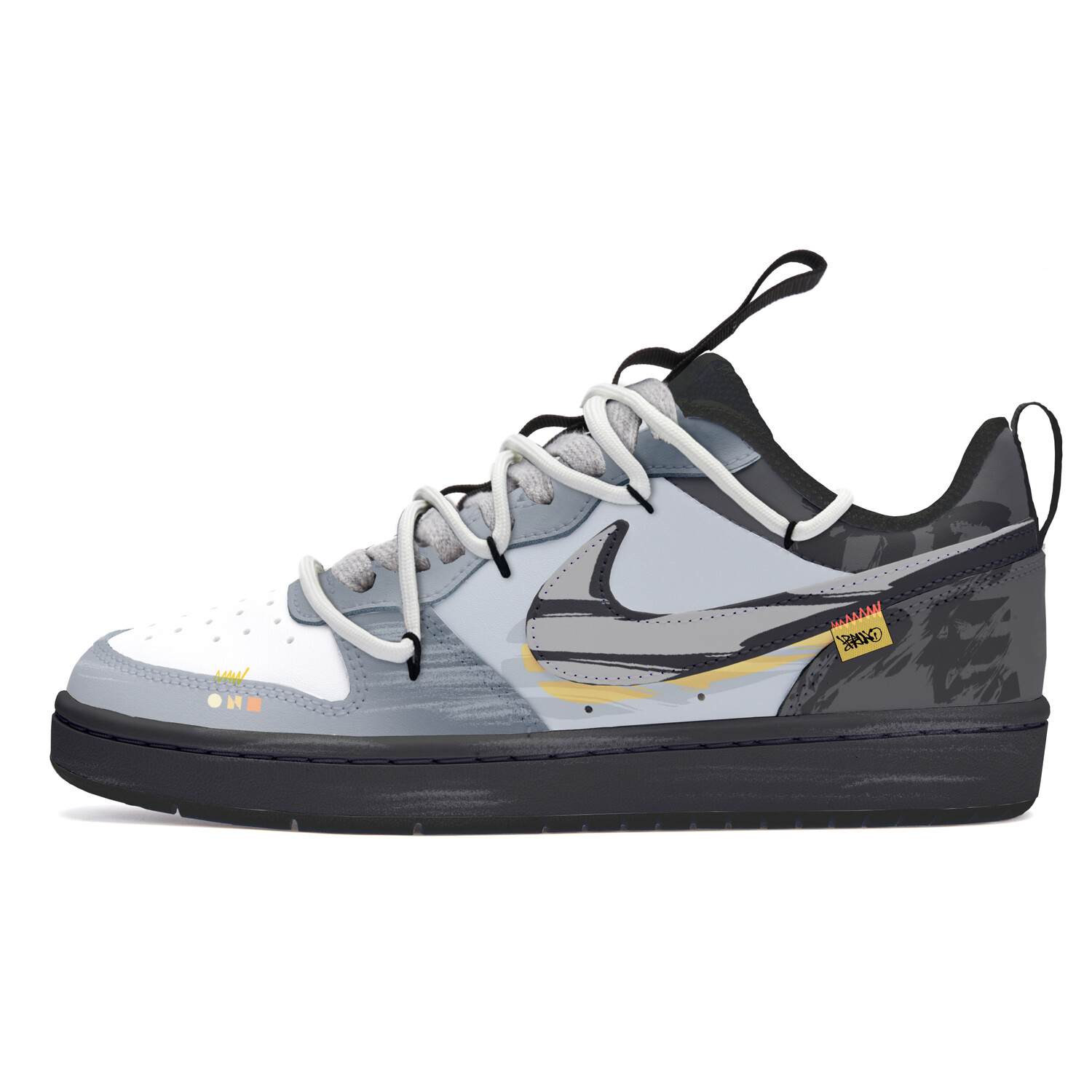 

Кроссовки Nike Court Borough Skateboarding Shoes Women's Low-top Blue/black, синий