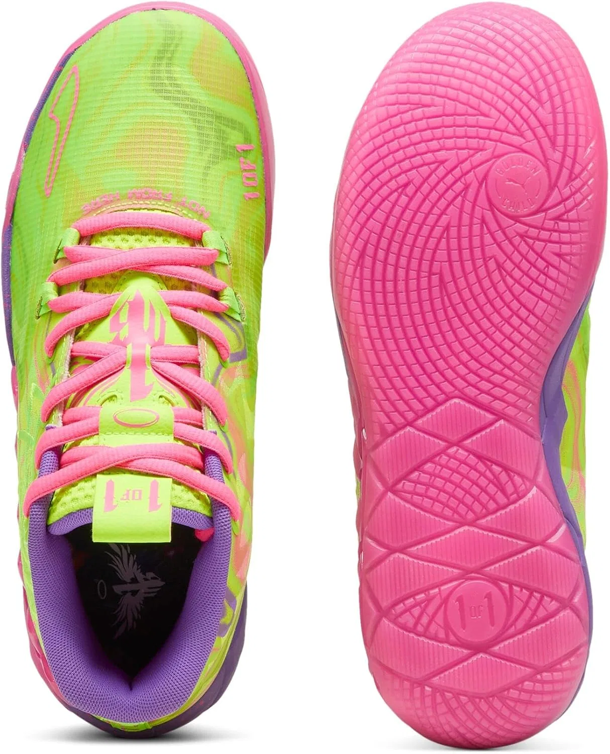 Кроссовки PUMA MB.01 Inverse Toxic Men's, Purple — фото 4