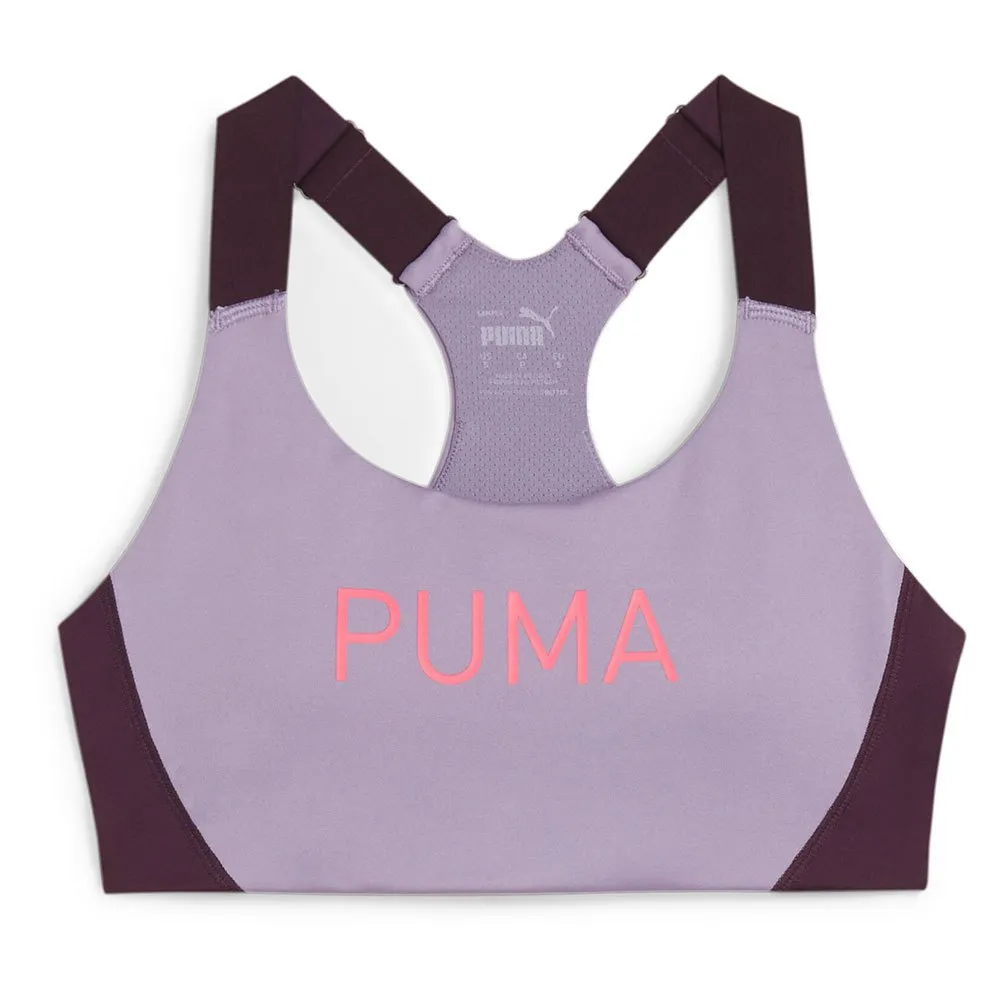 

Бюстгальтер Puma 4Keeps Eversculpt Medium Impact Sports, фиолетовый