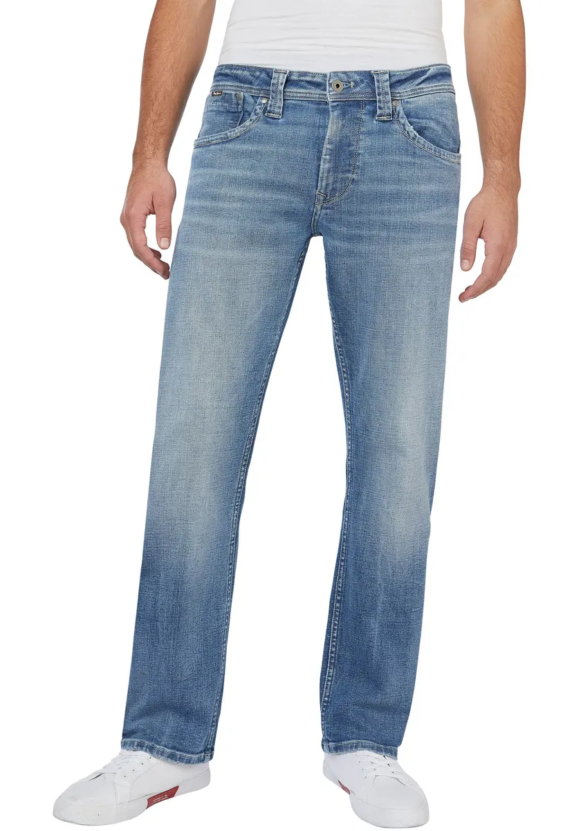 

Прямые джинсы Pepe Jeans "KINGSTON ZIP", форма с 5 карманами, цвет Lightcross