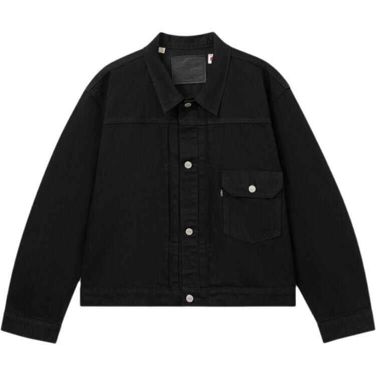

Джинсовая куртка мужская черный Levis