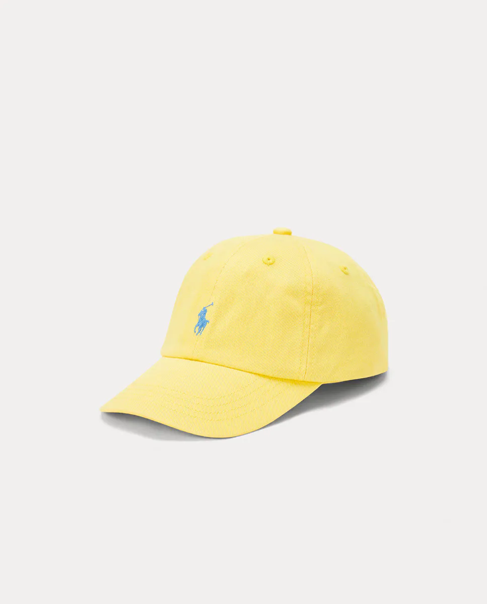 

Хлопковая шапочка унисекс с вышитой лошадкой Polo Ralph Lauren, жёлтый