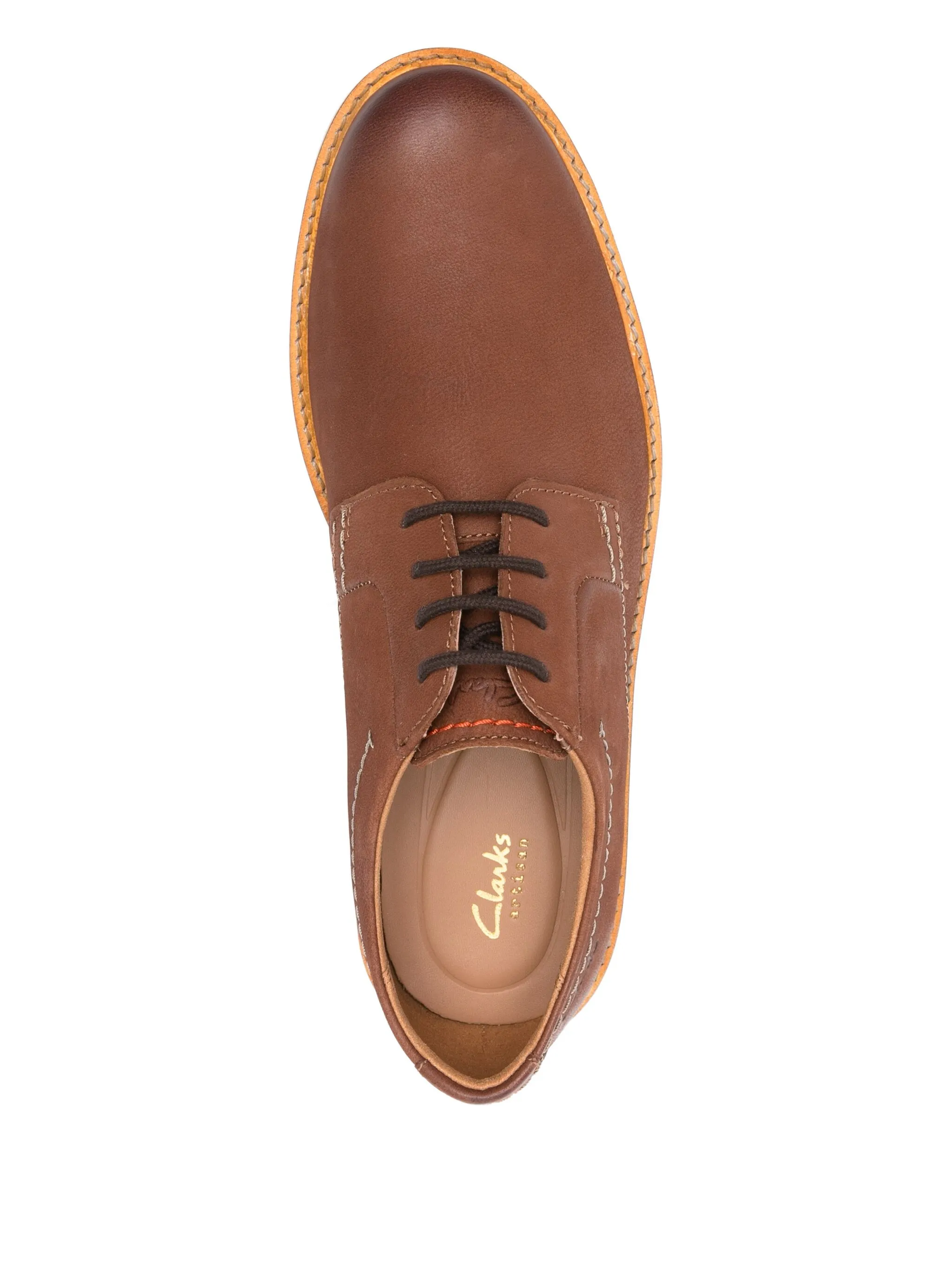 Туфли дерби Atticus на шнуровке Clarks, коричневый — фото 4