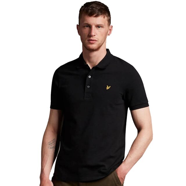 

Простая рубашка-поло Lyle & Scott, черный