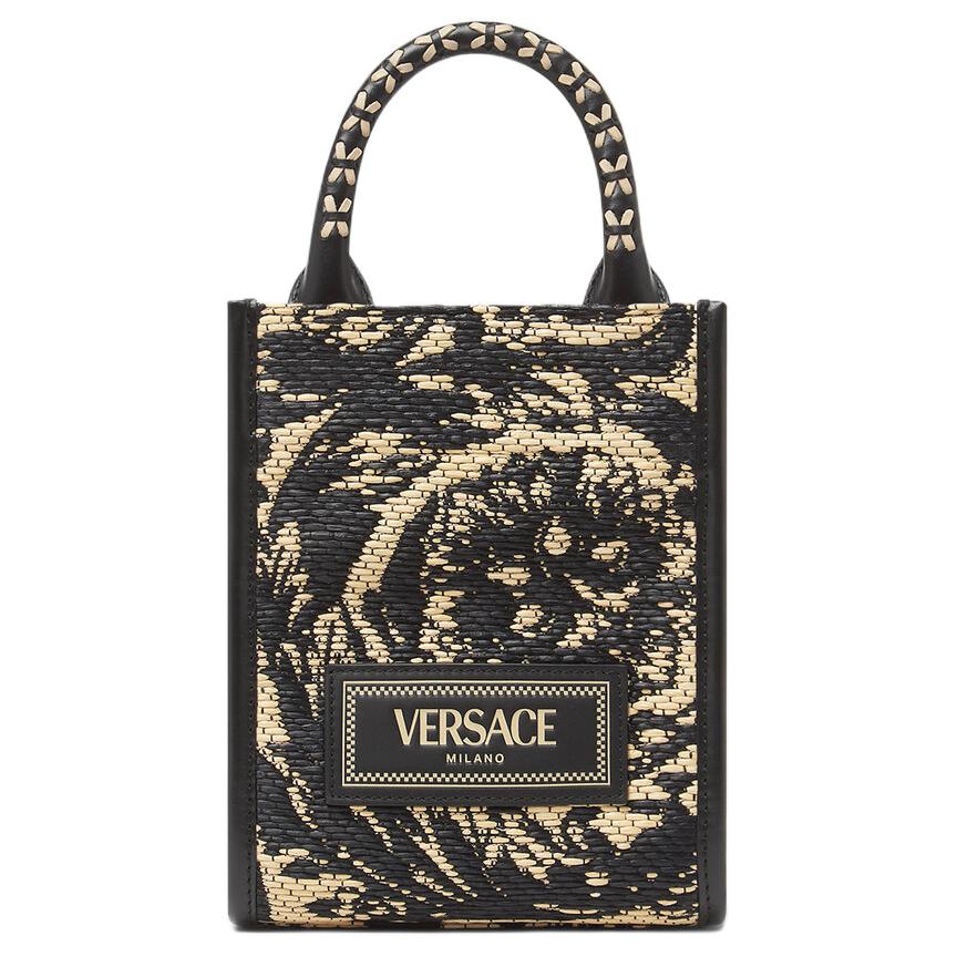 

VERSACE Рафия сумка через плечо кроссбоди мини женская черная