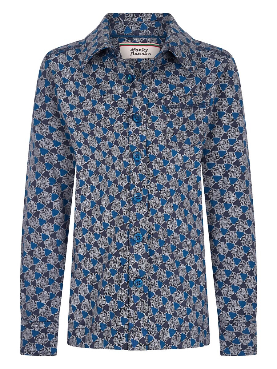 

Рубашка на пуговицах 4funkyflavours Regular fit Button Up Shirt I Thought It Was You, синий