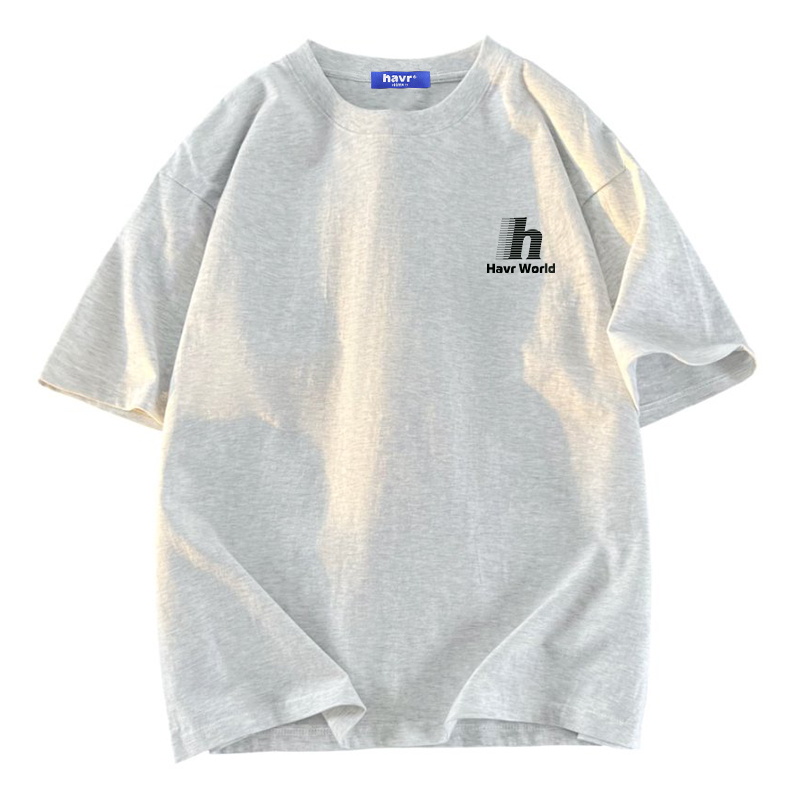 

Свободная дышащая тонкая футболка с коротким рукавом Unisex HAVR, Абрикос