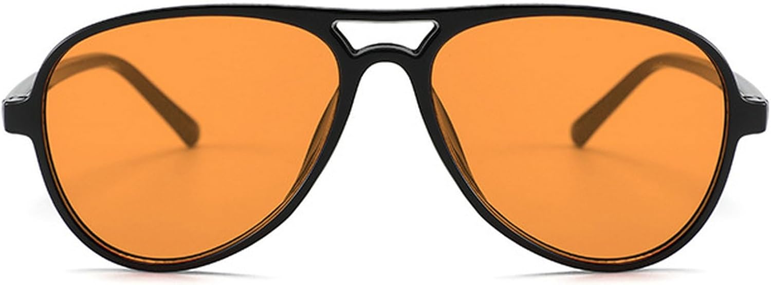 

Ретро-солнцезащитные очки-пилот для женщин и мужчин, с двойной перемычкой, в стиле 70-х, большие солнцезащитные очки с защитой от УФ-излучения, женские очки 2025 года mincl, C1