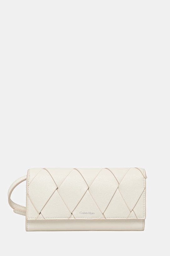 

Кожаный клатч Calvin Klein, бежевый