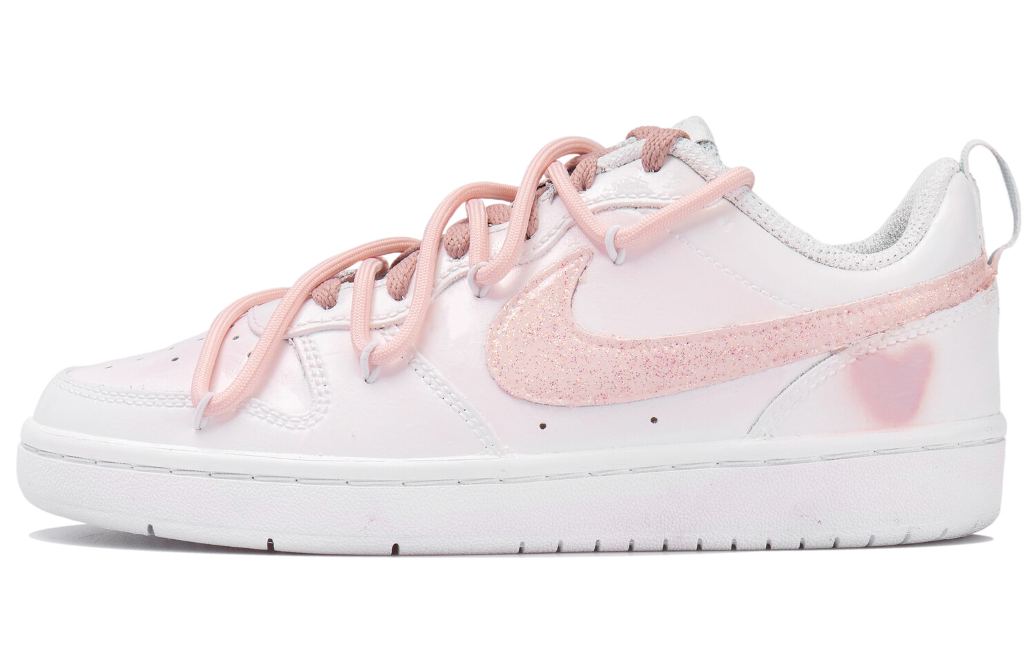 

Женские кроссовки для скейтбординга Nike Court Borough Low, White/Pink