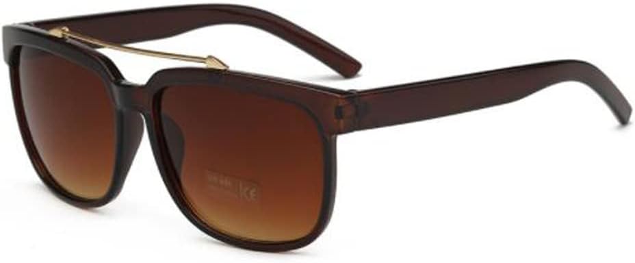 

Ретро квадратные солнцезащитные очки для мужчин и женщин, модные солнцезащитные очки с металлической перекладиной, защита от УФ-излучения, солнцезащитные очки в форме жабы (оправа типа "чайная") Weloveushop, black