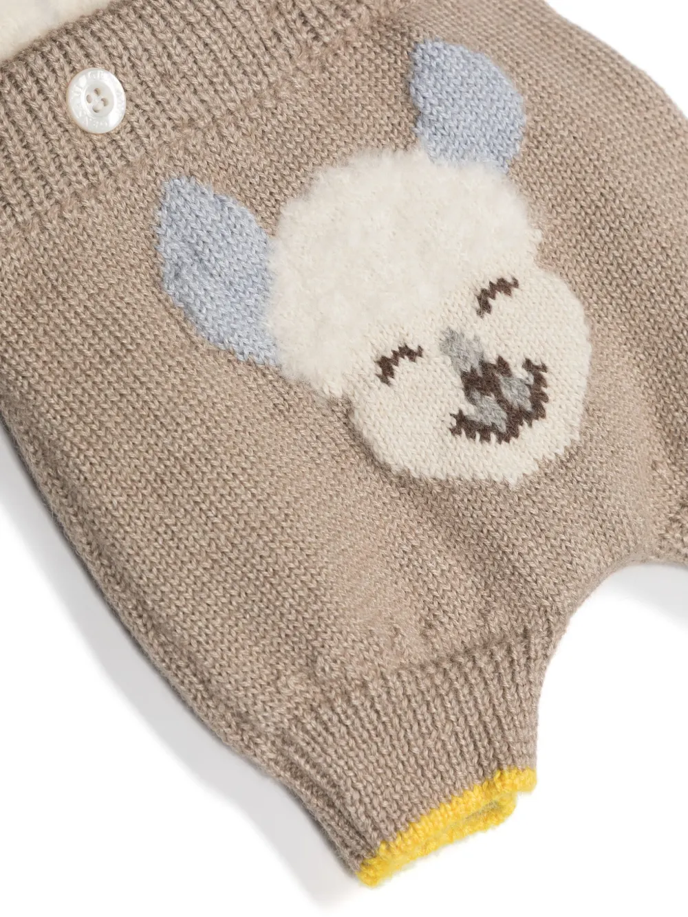 Шорты Alpachino вязки интарсия Gensami kids, коричневый — фото 3