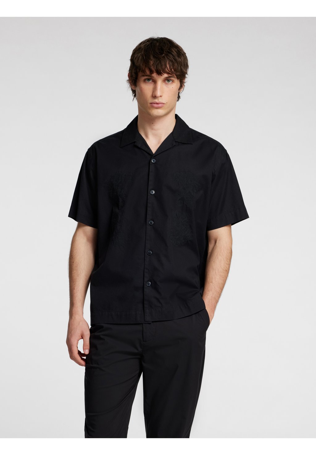 

Рубашка HRELAXPETE RESORT Selected Homme, черный