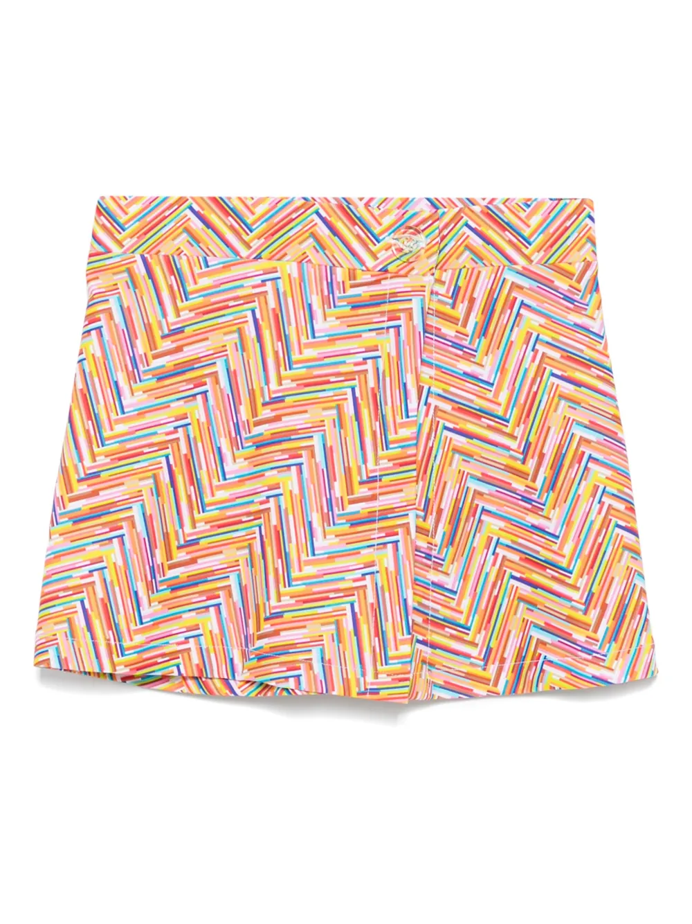 

Юбка с узором зигзаг Missoni Kids, оранжевый