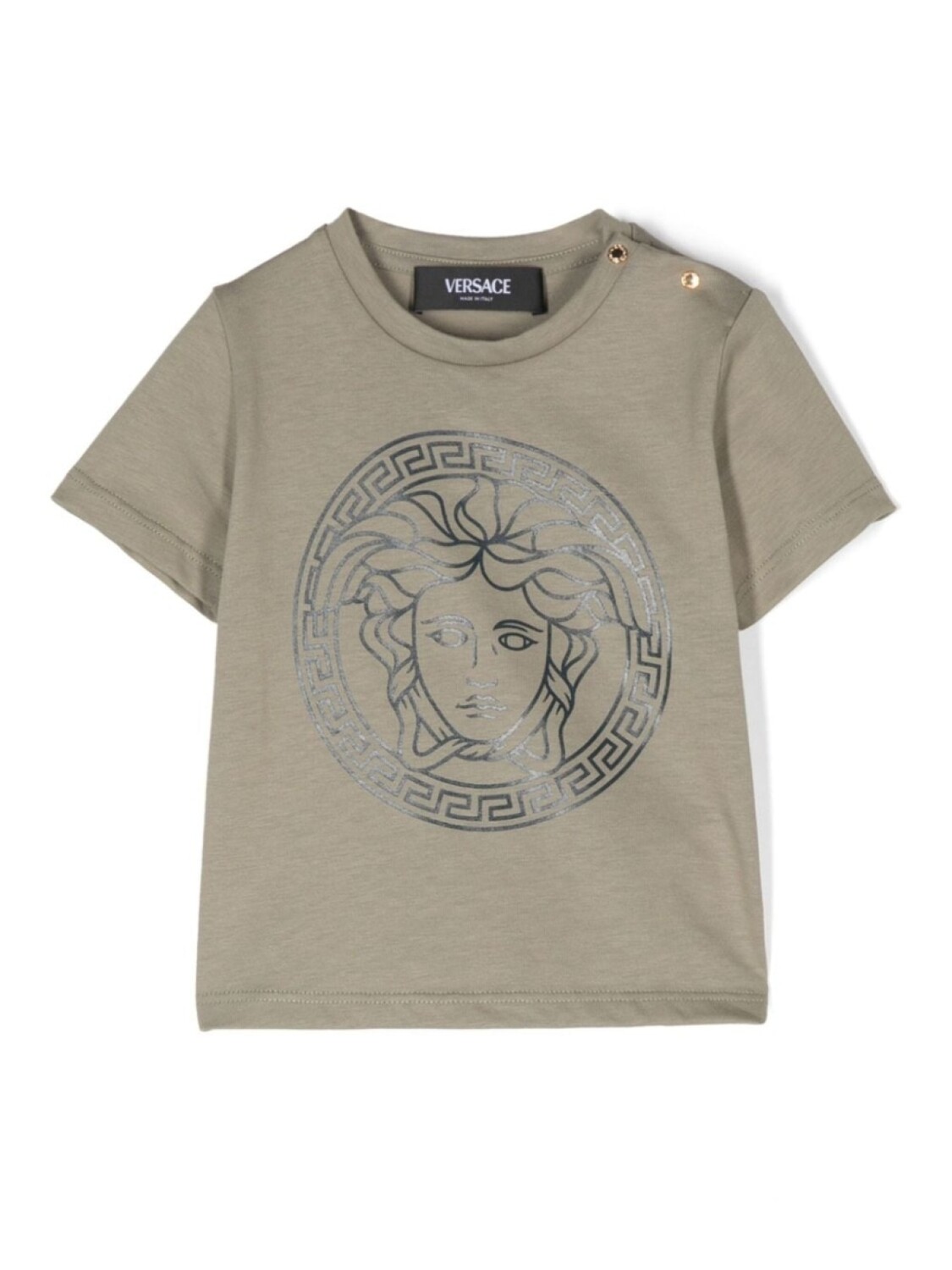 

Versace Kids футболка с Медузой, зеленый