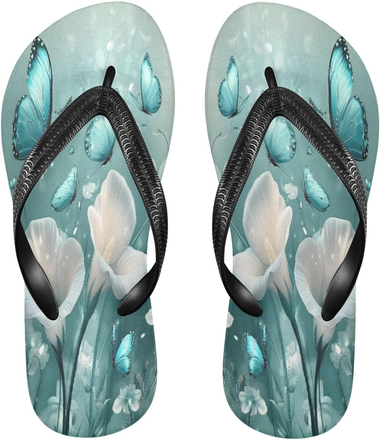 

Женские и мужские шлепанцы с подсолнухом и гномом, женские слайды, мужские сандалии, душевые тапочки, летние нескользящие шлепанцы для плавания, пляжа и ванной Mnsruu, Butterfly I18163