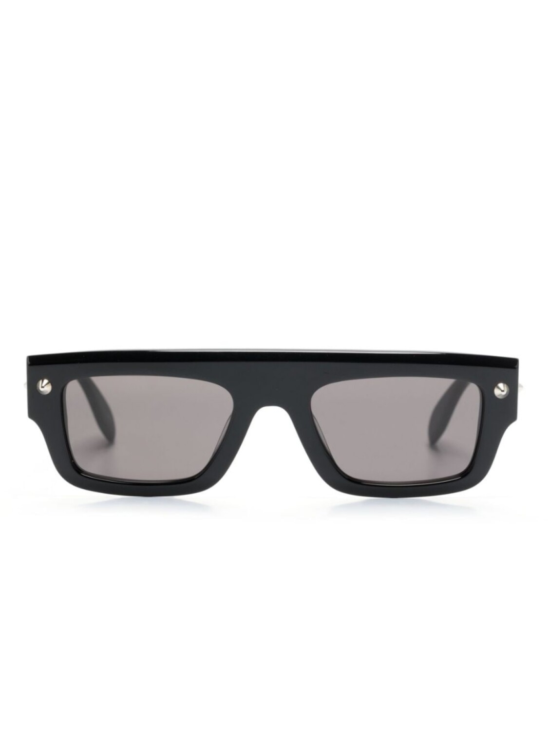 

Alexander McQueen Eyewear солнцезащитные очки в прямоугольной оправе, черный