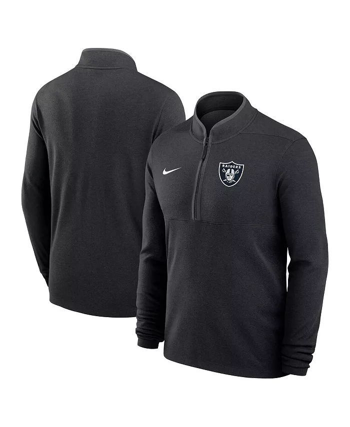 

Мужская черная толстовка Las Vegas Raiders легкая Victory Dri-FIT с полузастежкой-молнией Nike