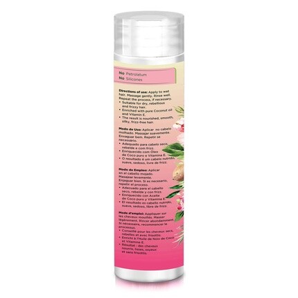 Шампунь с кокосовым маслом Intense Frizz Control, флакон 10,1 жидких унций, Novex — фото 3