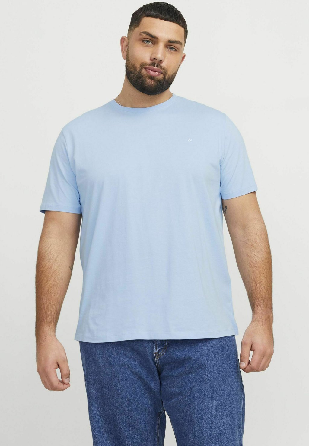 

Футболка JJEPAULOS CREW NECK NOOS Jack & Jones, светло-голубой