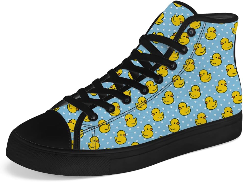 

Кеды на высокой подошве Chebing с уткой для мужчин и женщин, мультяшные кеды на высокой подошве, шнуровка, повседневная обувь, подарки для девушек и мальчиков, зеленый