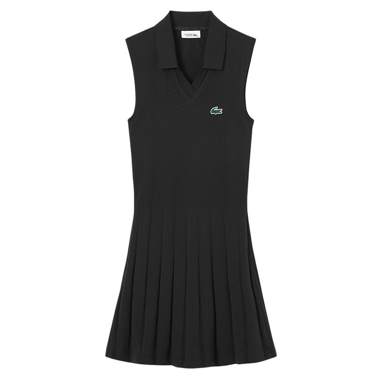 

Растягивающееся теннисное платье и шорты LACOSTE, черный