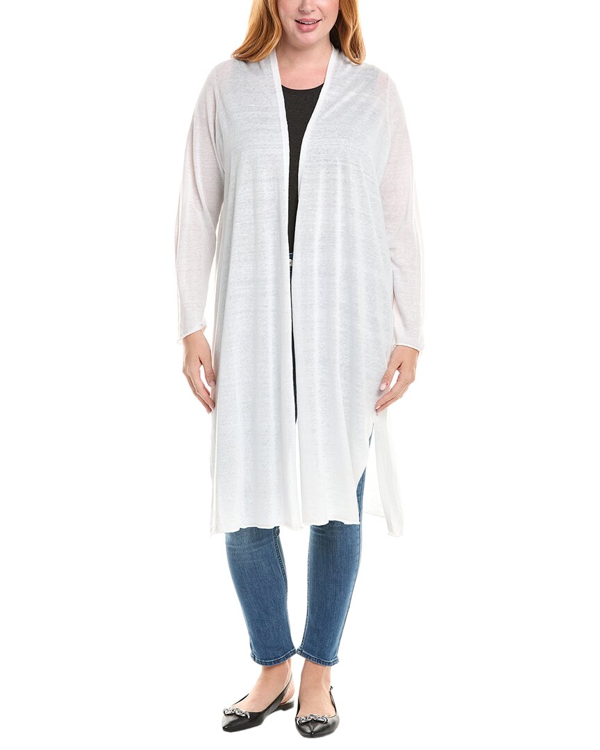 

Эйлин Фишер Плюс Длинный кардиган из льняной смеси Eileen Fisher, белый
