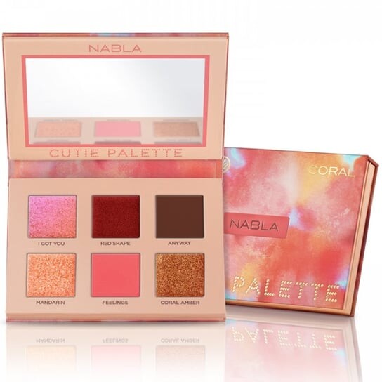 

Палитра теней для век, Cutie Palette Coral NABLA, Nabla Cosmetics, коралл