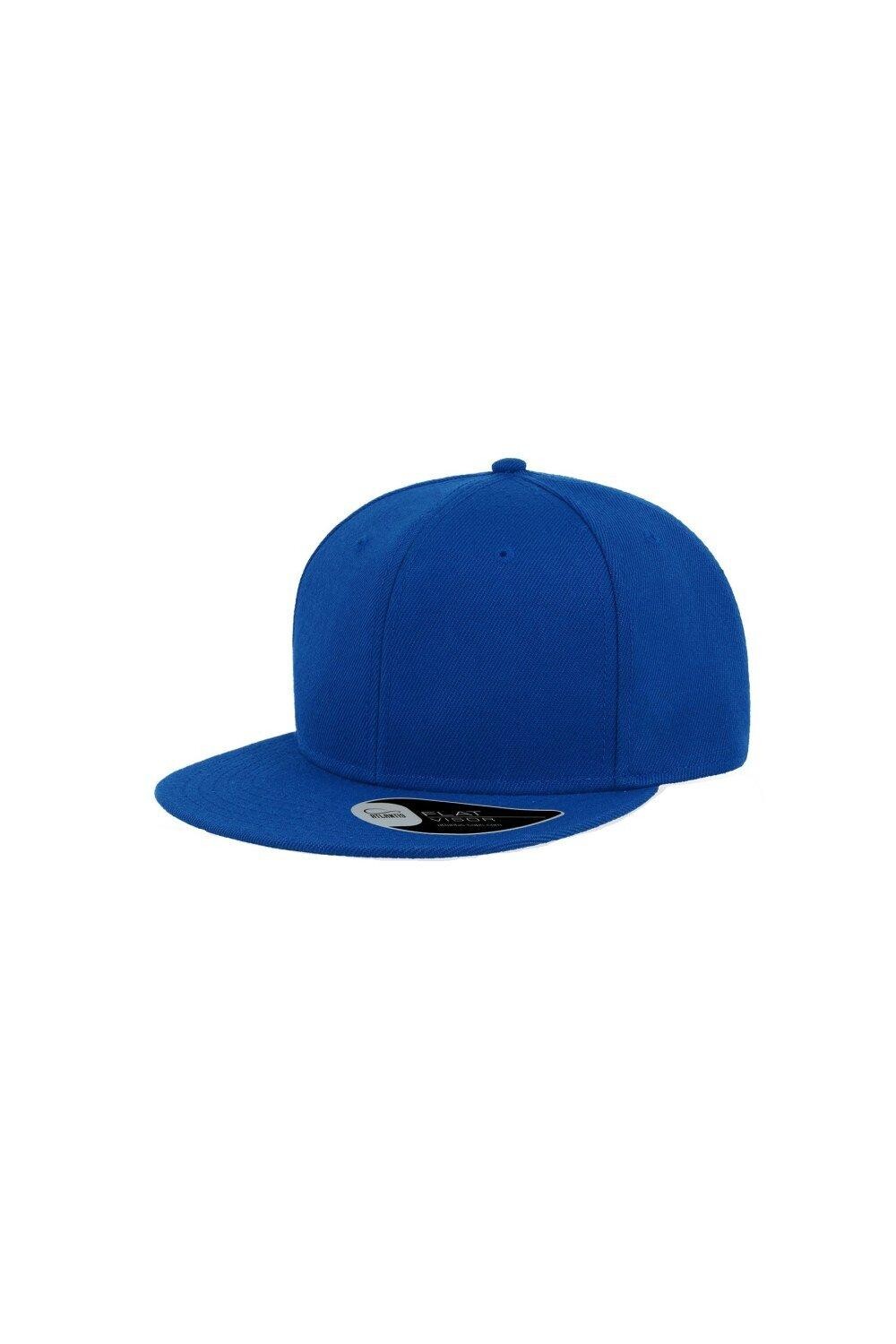

Кепка с плоским козырьком Snap Back, 6 панелей Atlantis, синий