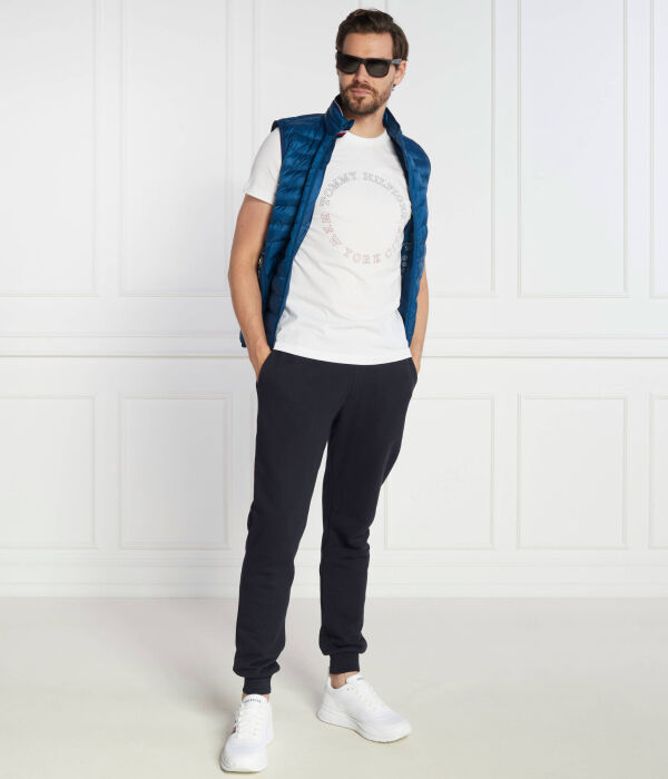 Футболка монотипия раундл Slim fit Tommy Hilfiger, белый — фото 2