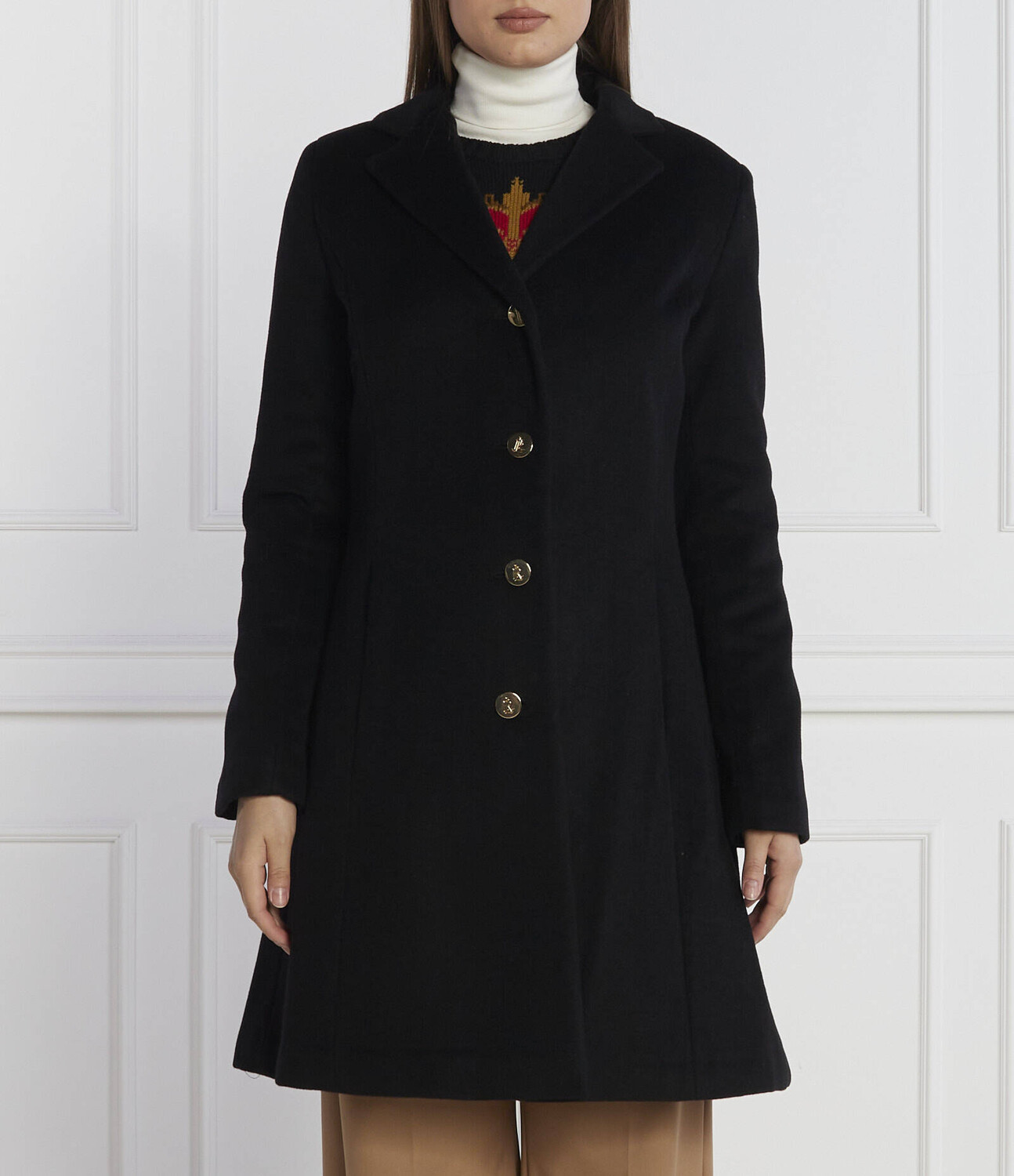 

Шерстяное пальто LAUREN RALPH LAUREN, черный