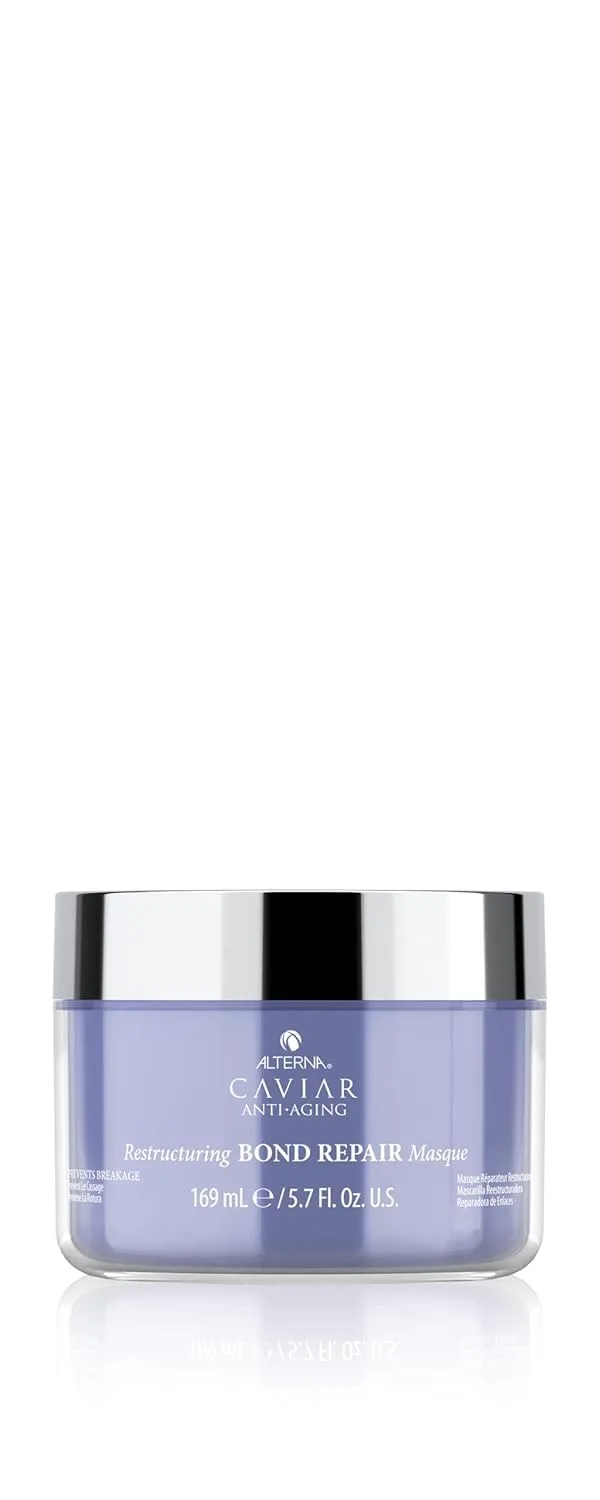 Восстанавливающая восстанавливающая маска для волос Alterna Caviar Anti-Aging Restructuring Bond Repair Masque, 170 г | Укрепляет и защищает поврежденные волосы, 170 г (1 упаковка)