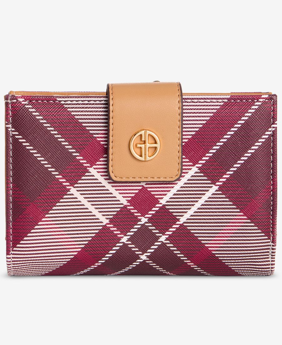 

Кошелек-органайзер в клетку, эксклюзивно для Macy's Giani Bernini, Dark Multi Plaid
