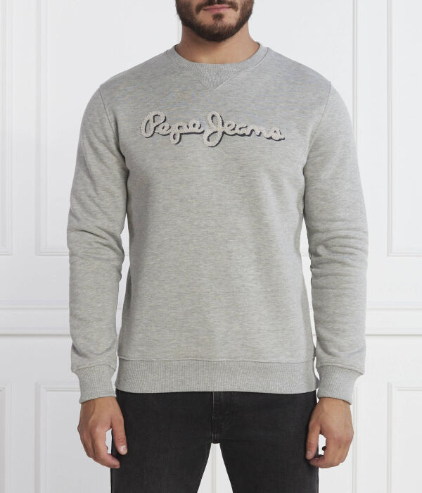 

Свитшот мужской Pepe Jeans London с логотипом бренда, серый