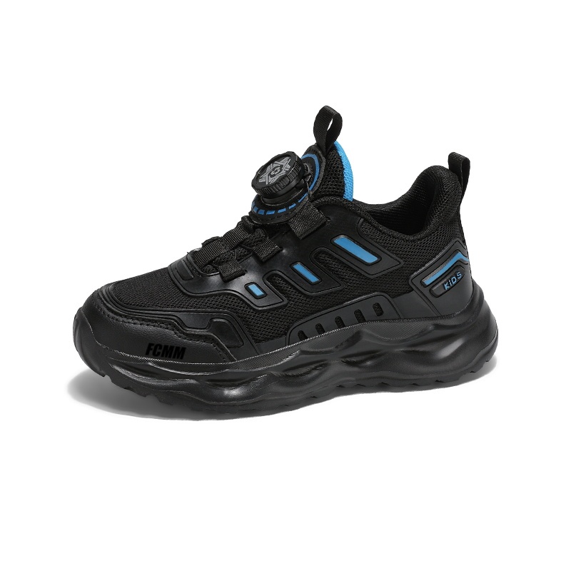 

Износостойкие дышащие повседневные кроссовки средней высоты для детей FCMM, черный