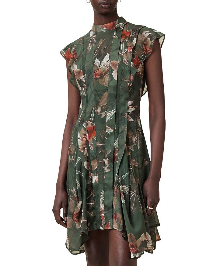 

Мини-платье Fleur ALLSAINTS, зеленый