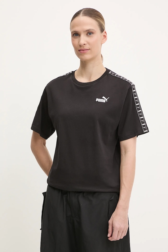 

Хлопковая футболка Puma, черный